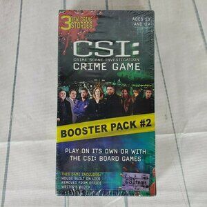 CSI Crime Game  Booster Pack 2 New Sealed